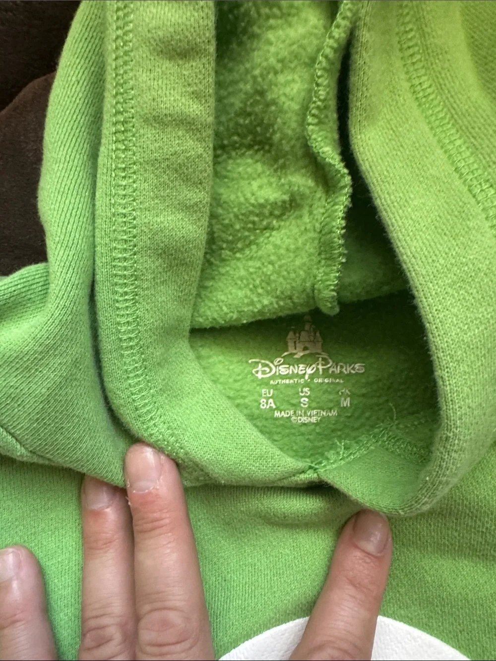 Disney Lime Green Monster Hoodie Sweatshirt - Kids